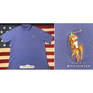 Vintage Ralph Lauren Pima Polo Golf Shirt L P wing stadium Beach Rlx Sail Rlpc X